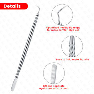 Outil professionnel de lifting des cils avec peigne séparateur en acier inoxydable pour le lifting des sourcils, formule végétalienne, construction durable - Product Image 6