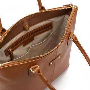 Bolsos Tote de Cuero Granulado Ligero e Informal para Mujer, Marca Luxe Enterprises 2026, con Cierre de Cremallera y Forro Interior de Sarga, 0.4 kg - Product Image 4