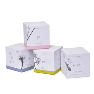 Fabricante de Vietnam, caja de papel cosmética cuadrada, barnizado reciclable, tarro de vela artesanal rígido, caja de regalo para embalaje de velas - Product Image 1
