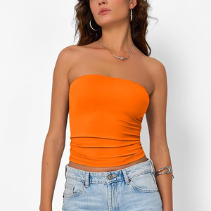 เสื้อครอปท็อปแบบสายเดี่ยวสำหรับผู้หญิง สไตล์ลำลองสำหรับฤดูร้อน ใส่ไปงานปาร์ตี้หรือคลับได้ แฟชั่นทันสมัยสไตล์อินฟลูเอนเซอร์ เนื้อผ้านุ่มสบายผิว รับสกรีนโลโก้ได้ - Product Image 3