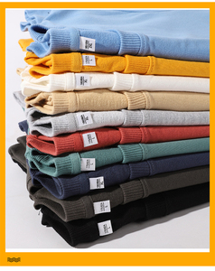 Sudaderas de Cuello Redondo para Mujer, Color Sólido, 100% Algodón Orgánico, Forradas, Corte Regular, Transpirables, Tejidas, de Secado Rápido, Casuales de Otoño, Largas - Product Image 4