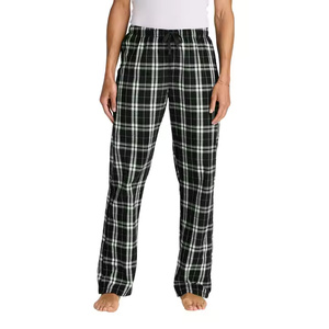 Pantalon de pyjama en flanelle 100 % polyester noir pour homme, taille mi-haute, anti-plis, avec braguette zippée – Idéal pour l'été et l'hiver - Product Image 3