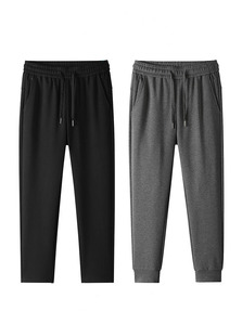 Pantalon de jogging pour homme, impression numérique, 100 % coton, tissu uni teint, matière French Terry, pantalon de jogging pour homme. - Product Image 6