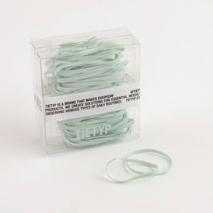 Coleteros TIETYP, Bandas Elásticas de Goma de Color Sólido, Minimalistas y Modernas para Uso Diario, Paquete para Mujer, Empaquetado en Cartón, Hecho en Corea - Product Image 1