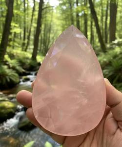 โรสควอตซ์คุณภาพสูง 100% แท้จากธรรมชาติ โรสควอตซ์คุณภาพเยี่ยม โรสควอตซ์ทรงลูกแพร์ - Product Image 5