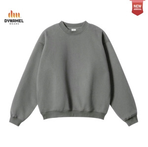 DYNAMEL <b>Men</b> <b>Pink</b> Crew Neck <b>Sweatshirt</b> Raglan Sleeve Pullover Casual Solid Knitted Top - Product Image 6