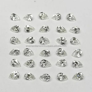 Diamants en vrac SHRAMAN DIAMOND cultivés en laboratoire, clarté VS-Si, taille brillant poire, 0,12-0,14 ct/pièce, HPHT/CVD pour la fabrication de bijoux - Product Image 2