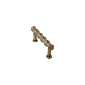 Vintage Brass Finish Furniture Handle Metal Drawer Pull Cabinet Knob Bolt Inserting for Kitchen <b>Wardrobe</b> - Product Image 3