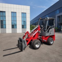 Caricatore Articolato Elettrico EV08 con Approvazione CE, Benna da 0,3m³, Batteria al Litio, 4WD per Agricoltura, Edilizia e Paesaggistica