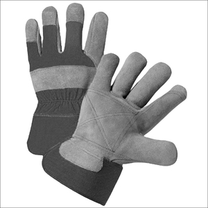 Yellow Construction Safety <b>Gloves</b> with Cotton Back Knit Cuff Anti-Slip & Anti-Static High Quality Reasonably Priced - Product Image 1