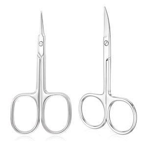 Tijeras Profesionales de Acero Inoxidable para Cutículas y Cejas, Set de Tijeras de Belleza para un Cuidado Preciso de las Uñas - Product Image 1