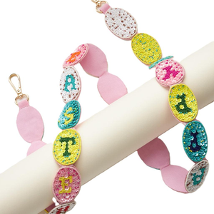 Bolso de Hombro Multicolor de Algodón Vintage con Bordado Floral y Cuentas, Correa Ajustable Hecha a Mano, Tamaño Personalizado, Colgador de Moda para Bolsos - Product Image 3