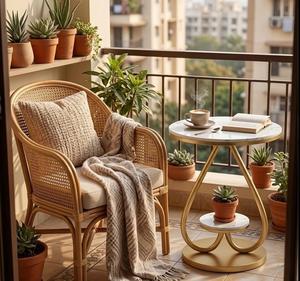 Modern heart shape Round Console <b>Table</b> with <b>Marble</b> <b>Top</b> and Brass Pedestal Base for Living Room Furniture - Product Image 3