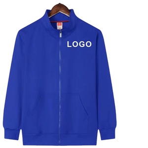 Sweat-shirt éponge à fermeture éclair avec logo personnalisé veste de fitness de haute qualité veste d'équipe décontractée à manches longues hauts livraison directe et vente en gros - Product Image 5