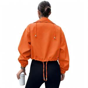 Chaqueta Deportiva Ligera para Mujer, Manga Larga, Bolsillos Delanteros, Impermeable, para Primavera, Caza, Fiestas, Invierno, Color Liso - Product Image 3