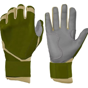 Made to Order Baseball Batting Gloves with Soft Inner Lining Reinforced Grip Surface Adjustable Wrist and Wholesale Export - Product Image 1