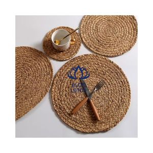 HOT SELLING Premium Water Hyacinth <b>Placemats</b> | Eco Friendly Oval Heat Resistant Dining <b>Placemats</b> - Product Image 1