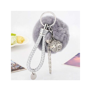 <b>Cute</b> Plush Koala Keychain 3D Shape Cartoon Animal Pendant Soft Toy with Eucalyptus Leaf - Product Image 4