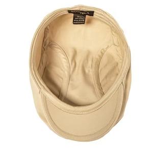 Gorra Plana Unisex de Algodón 100% a Rayas Estilo Hip Hop, Beige, Ajustable, Transpirable, para Adultos, para las Cuatro Estaciones - Product Image 4