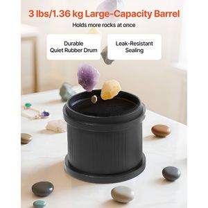 Kit Lucidatrice per Rocce a 4 Velocità con Timer 1-9 Giorni, Copertura Insonorizzante per PC, Macchina Lucidatrice per Rocce da 3 libbre, Copertura Insonorizzante per Lucidatura Rocce - Product Image 5