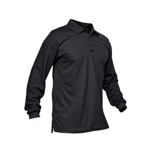 Camisetas Polo para Hombre con Serigrafía y Transferencia Térmica, Camiseta Polo Clásica de Manga Larga en Color Sólido - Product Image 2