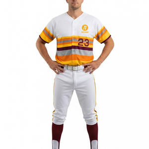 Uniforme de Béisbol Personalizado con Logotipo, Transpirable, de Alta Calidad, 100% Poliéster, para Hombres Adultos, Precio Razonable, Gran Venta - Product Image 1