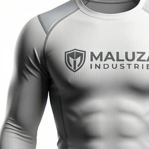 Camiseta de Compresión Titan Shield de Manga Larga para Hombre, para Gimnasio, Entrenamiento, Rendimiento Táctico, Transpirable, de Secado Rápido, Ecológica, MALUZA - Product Image 2
