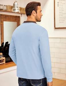 Sweat-shirt à col montant pour homme, 100% coton molletonné, hiver, fermeture éclair quart de tour, manches longues, broderie et impression numérique - Product Image 5