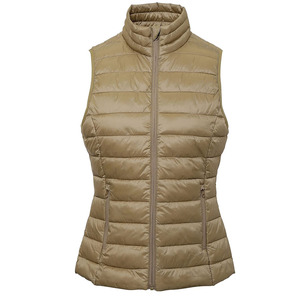 Chaleco acolchado de diseño personalizado para mujer, chaqueta corta sin mangas para invierno, precio al por mayor - Product Image 5