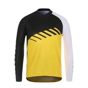 เสื้อเจอร์ซีย์มอเตอร์ครอสแขนยาวคุณภาพสูงแบบเรียบง่ายสำหรับทุกเพศ  สำหรับขี่ออฟโรด ป้องกันลม ระบายอากาศได้ดี ผลิตจากผ้าฝ้าย 100% มีไซส์พลัส - Product Image 1