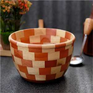 Tazón de Ensalada de Madera de Haya Natural, Irrompible, Ecológico, Tazón para Sopa Hecho a Mano, Tazón de Madera para Servir Frutas para Cocina y Restaurante - Product Image 4