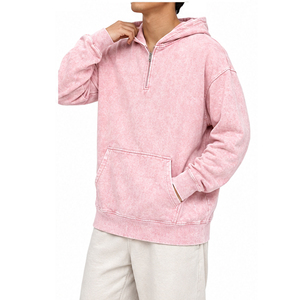 Sweat-shirt vintage personnalisé à col zippé, unisexe, en molleton épais, style streetwear, avec logo personnalisé, fabricant de vêtements - Product Image 4