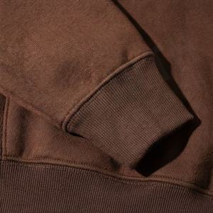 Vente en gros de sweats à capuche personnalisés avec logo brodé, marque privée, coton French Terry, coupe ample, haute qualité, vêtements d'hiver pour hommes - Product Image 6