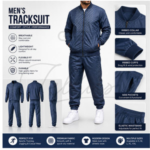 Vente Flash : Survêtement Homme Hiver Personnalisé Grande Taille 100% Nylon, Design 2-en-1, Tissu Lourd, Style Décontracté et Tendance - Product Image 5