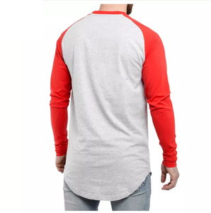 Camisetas de Manga Larga de Algodón Supima para Hombre de Alta Calidad, Transpirables, Color Granate - Product Image 5