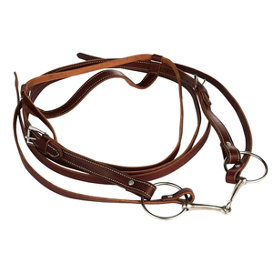 Riendas para Caballo de Cuero Premium con Siete Anillos de Goma, Agarre Cómodo, Riendas de Brida para Caza y Equitación de Alto Rendimiento - Product Image 1