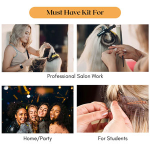 Kit de Herramientas Profesionales para Extensiones de Cabello de Acero Inoxidable TEEJAY INTERNATIONAL, Alicates Multifuncionales con Mango Cómodo - Product Image 4