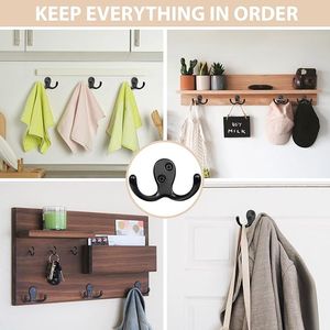 Set di 14 Ganci Appendiabiti da Parete a Doppio Perno, 28 Viti, Design Premium a Doppio Perno per Maggiore Stabilità e Durabilità - Product Image 3