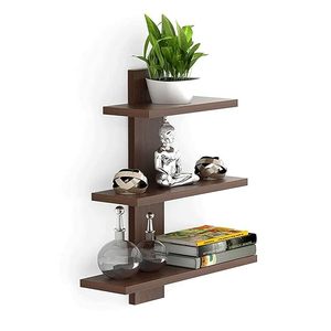 Modern Stone Art Deco Self-adhesive <b>Wall</b> Mounted <b>Floating</b> Display <b>Shelf</b> Decorative <b>Wall</b> Book <b>Shelf</b> for Living Room Bedroom - Product Image 1