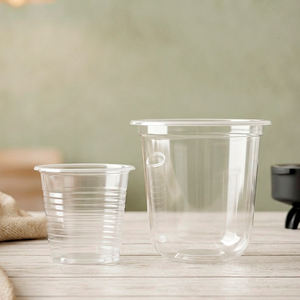 Vasos Desechables de Plástico de Vietnam, 95 mm de Diámetro, Tapas de PP, Vasos Transparentes de 16 oz y 24 oz para Café Helado, Bebidas Frías, Té, Jugo - Product Image 1