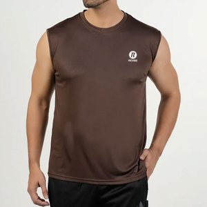 เสื้อยืดแขนกุดคุณภาพสูง บริการ OEM เสื้อยืดแขนกุด ออกแบบโลโก้ของคุณเอง เสื้อยืดแขนกุดสำหรับฤดูร้อน - Product Image 1