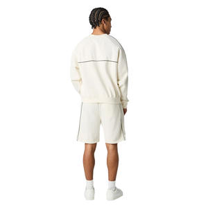 Ensemble de vêtements de week-end pour homme avec sweat-shirt en molleton 100% coton et short décontracté respirant pour la détente en plein air - Product Image 4
