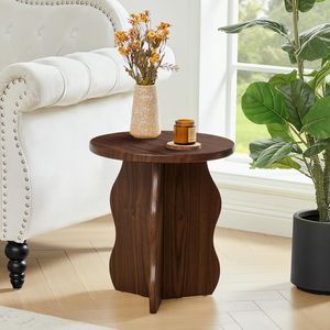 Mesa Auxiliar de Madera Estilo Rústico para el Hogar, Mueble Decorativo con Textura Natural, Construcción Duradera para una Decoración Interior Acogedora - Product Image 6