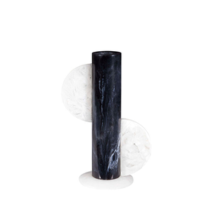 Vase en résine moderne de luxe, motif marbre rouge, artisanat écologique, pot décoratif pour la maison, l'hôtel, le bureau, collection artisanale - Product Image 6