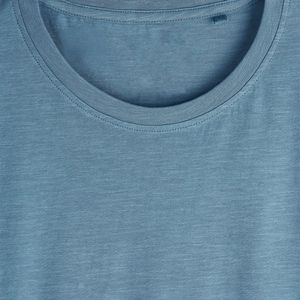 Camiseta de Manga Corta de Alta Calidad para Hombre, 100% Algodón, Tejido Transpirable, Cuello Redondo, Estilo Urbano, OEM, ODM, Logotipo Personalizado, Venta al Por Mayor, 220g - Product Image 4