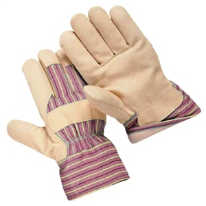 Guantes de Trabajo Industriales de Alta Resistencia con Puño de Seguridad Reflectante y Antivibración, Fabricados con Cuero Vacuno de Primera Calidad - Product Image 4