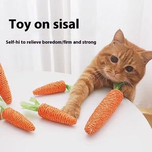 Toys for Pets Dog <b>Cat</b> Chew Toys Hot Selling Cute Paper Rope Woven Carrot Pet Playing Interactive Movement Toy - Product Image 3
