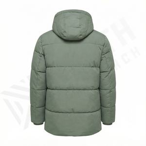 Chaqueta acolchada para hombre impermeable y a prueba de viento con estampado de logotipo personalizado de alta calidad al mejor precio, chaqueta acolchada personalizada de talla grande para hombre - Product Image 3