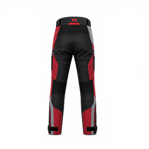 Pantalon de moto d'hiver chaud, isolé, en textile, avec tissu extérieur imperméable, protection des genoux, construction coupe-vent. - Product Image 6