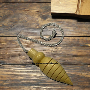 Pendules de radiesthésie en bois de palissandre de qualité supérieure, faits à la main, avec cristaux, décoration murale Feng Shui, objet de collection - Product Image 1
